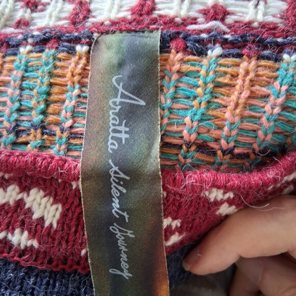 ARATTA Western look Knit Sweater Dress NWT Sample - Picture 7 of 7